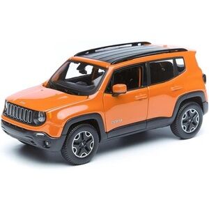 Maisto Jeep Renegade Orange Metallic with Black Top Special Edition Diecast Car